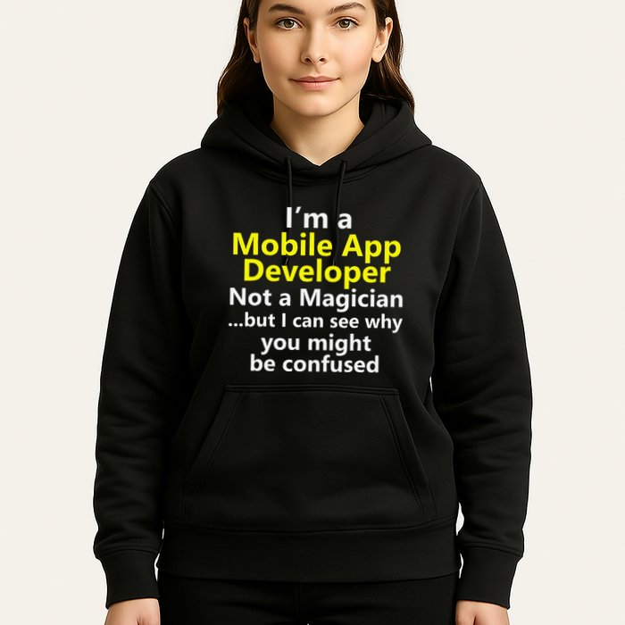Mobile App Developer Ux Ui Design Web Job Title Career Hoodie