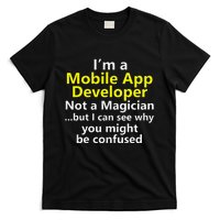 Mobile App Developer Ux Ui Design Web Job Title Career T-Shirt