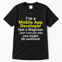 Mobile App Developer Ux Ui Design Web Job Title Career Tall T-Shirt