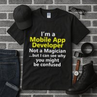 Mobile App Developer Ux Ui Design Web Job Title Career Tall T-Shirt