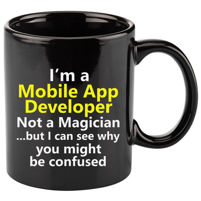 Mobile App Developer Ux Ui Design Web Job Title Career 11oz C Handle Ceramic Mug
