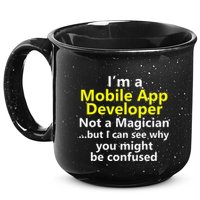 Mobile App Developer Ux Ui Design Web Job Title Career 15oz Campfire Ceramic Mug