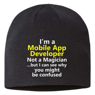 Mobile App Developer Ux Ui Design Web Job Title Career Sustainable Beanie