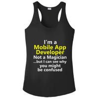 Mobile App Developer Ux Ui Design Web Job Title Career Ladies PosiCharge Competitor Racerback Tank