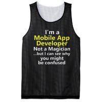 Mobile App Developer Ux Ui Design Web Job Title Career Mesh Reversible Basketball Jersey Tank