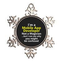 Mobile App Developer Ux Ui Design Web Job Title Career Metallic Star Ornament