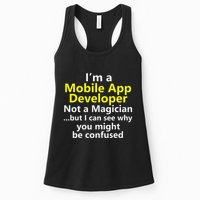 Mobile App Developer Ux Ui Design Web Job Title Career Womens Tank Top