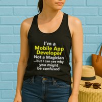 Mobile App Developer Ux Ui Design Web Job Title Career Womens Tank Top
