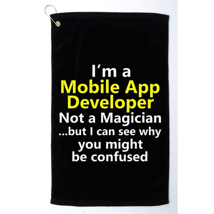 Mobile App Developer Ux Ui Design Web Job Title Career Golf Towel