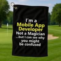 Mobile App Developer Ux Ui Design Web Job Title Career Golf Towel
