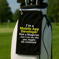 Mobile App Developer Ux Ui Design Web Job Title Career Golf Towel