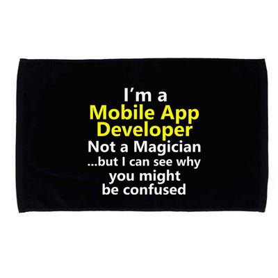 Mobile App Developer Ux Ui Design Web Job Title Career Microfiber Hand Towel