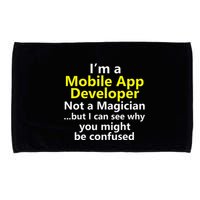 Mobile App Developer Ux Ui Design Web Job Title Career Microfiber Hand Towel