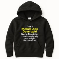 Mobile App Developer Ux Ui Design Web Job Title Career Kids Hoodie