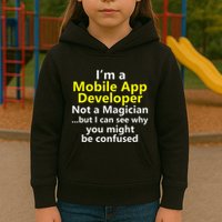 Mobile App Developer Ux Ui Design Web Job Title Career Kids Hoodie