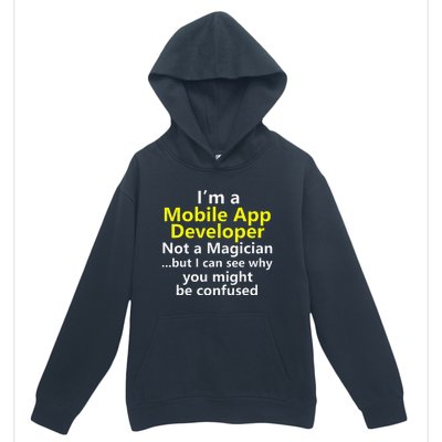 Mobile App Developer Ux Ui Design Web Job Title Career Urban Pullover Hoodie