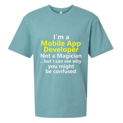Mobile App Developer Ux Ui Design Web Job Title Career Sueded Cloud Jersey T-Shirt