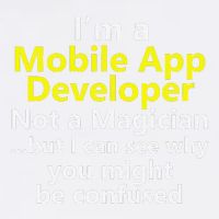 Mobile App Developer Ux Ui Design Web Job Title Career Garment-Dyed Sweatshirt