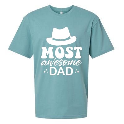 Most Awesome Dad Sueded Cloud Jersey T-Shirt