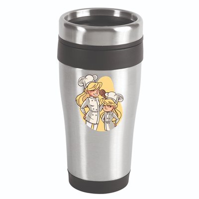 Mom And Daughter Chefs Gift 16oz Travel Tumbler
