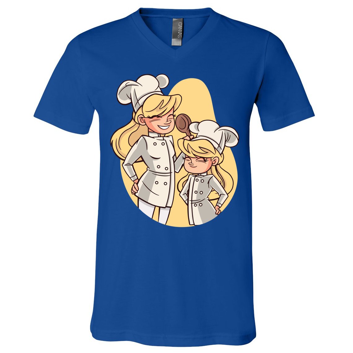 Mom And Daughter Chefs Gift V-Neck T-Shirt