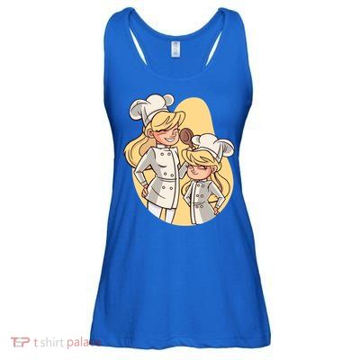 Mom And Daughter Chefs Gift Ladies Essential Flowy Tank