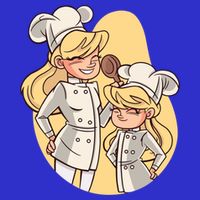 Mom And Daughter Chefs Gift 16 in Basic Backpack