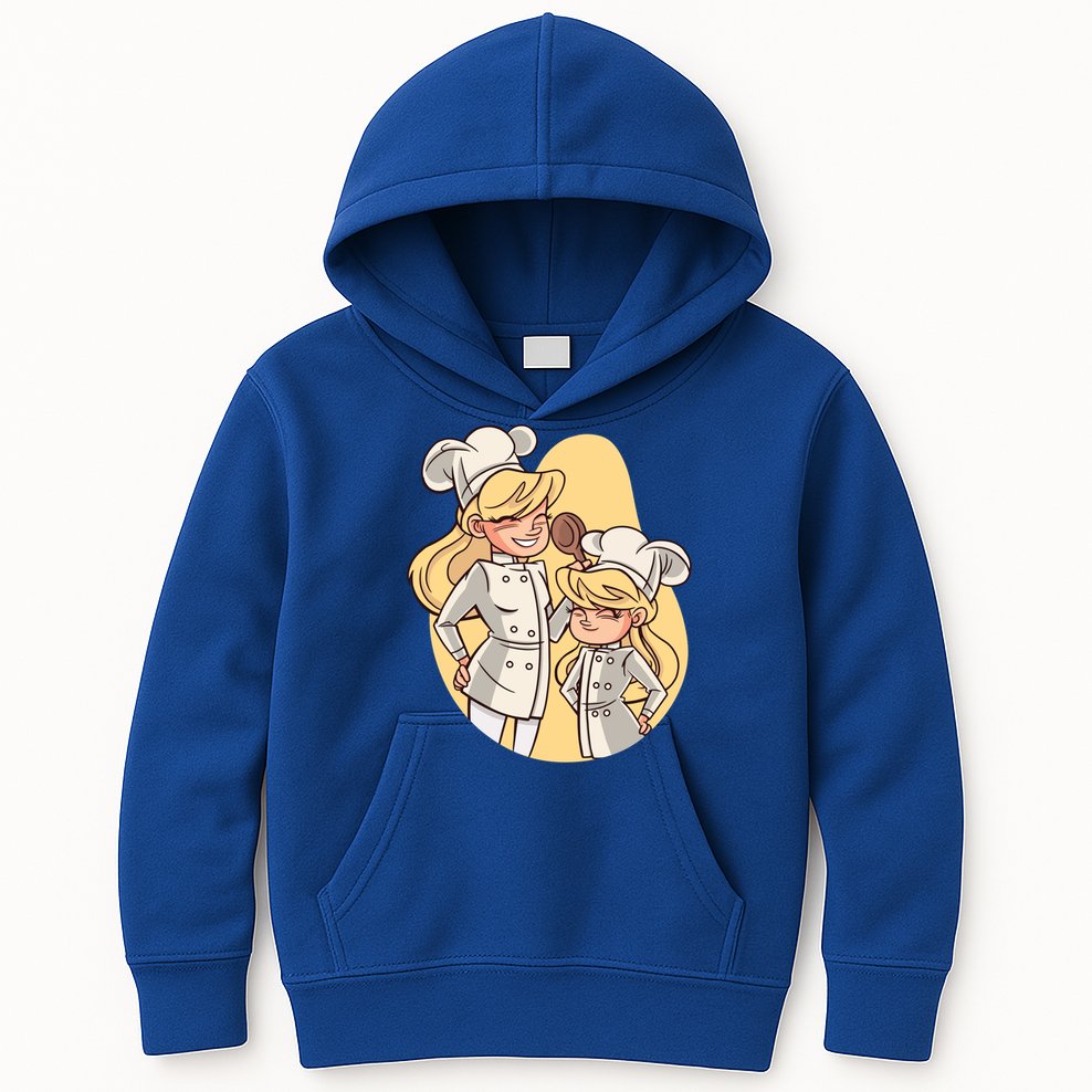 Mom And Daughter Chefs Gift Kids Hoodie