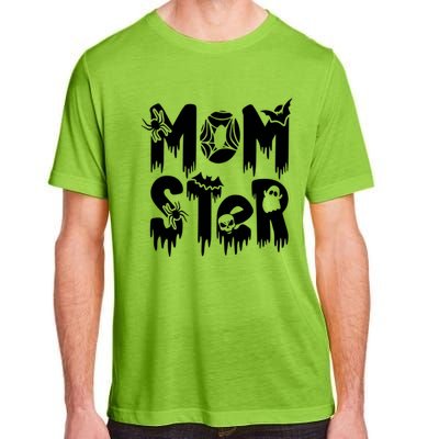 Momster And Dadcula Halloween Mom And Dad Adult ChromaSoft Performance T-Shirt