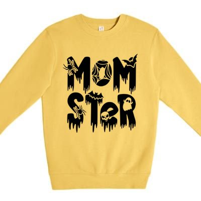 Momster And Dadcula Halloween Mom And Dad Premium Crewneck Sweatshirt