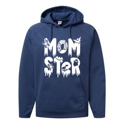 Momster And Dadcula Halloween Mom And Dad Performance Fleece Hoodie