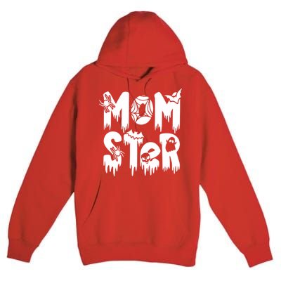 Momster And Dadcula Halloween Mom And Dad Premium Pullover Hoodie