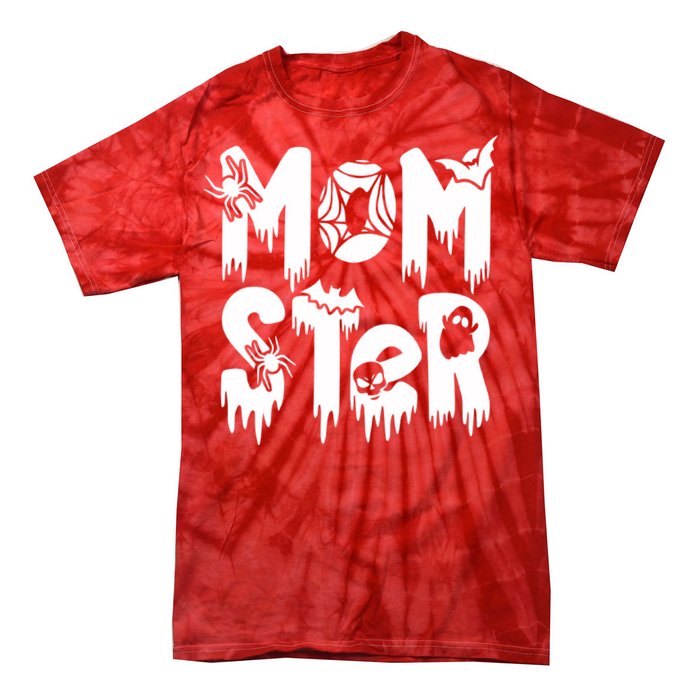 Momster And Dadcula Halloween Mom And Dad Tie-Dye T-Shirt