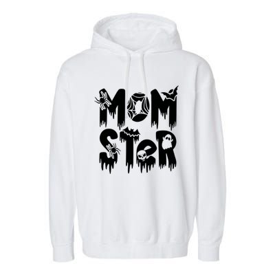 Momster And Dadcula Halloween Mom And Dad Garment-Dyed Fleece Hoodie