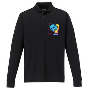 Mom And Dad Mad At Me Funny Scream Performance Long Sleeve Polo