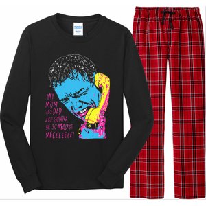 Mom And Dad Mad At Me Funny Scream Long Sleeve Pajama Set