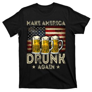 Make America Drunk Again Funny Drinking 4th Of July T-Shirt