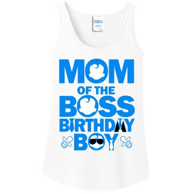 Mom And Dad Of The Boss Birthday Boy Baby Family Party Decor Ladies Essential Tank