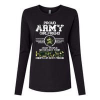 Military Appreciation Day Proud Army Girlfriend Gift T Womens Cotton Relaxed Long Sleeve T-Shirt