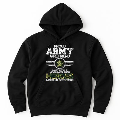 Military Appreciation Day Proud Army Girlfriend Gift T Hoodie