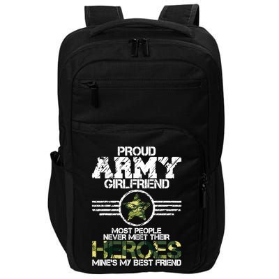 Military Appreciation Day Proud Army Girlfriend Gift T Impact Tech Backpack
