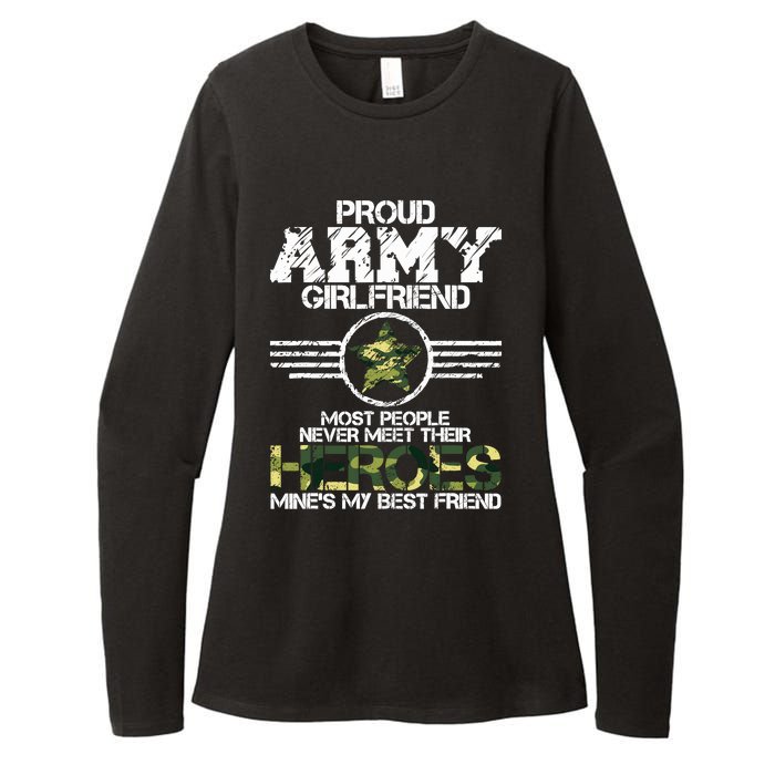 Military Appreciation Day Proud Army Girlfriend Gift T Womens CVC Long Sleeve Shirt