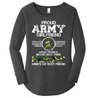 Military Appreciation Day Proud Army Girlfriend Gift T Women's Perfect Tri Tunic Long Sleeve Shirt