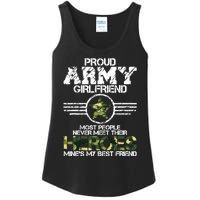 Military Appreciation Day Proud Army Girlfriend Gift T Ladies Essential Tank