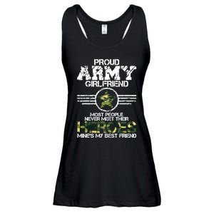 Military Appreciation Day Proud Army Girlfriend Gift T Ladies Essential Flowy Tank