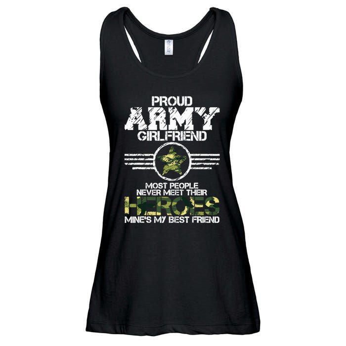 Military Appreciation Day Proud Army Girlfriend Gift T Ladies Essential Flowy Tank