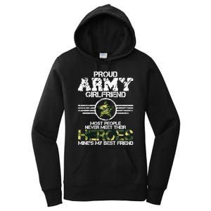 Military Appreciation Day Proud Army Girlfriend Gift T Women's Pullover Hoodie