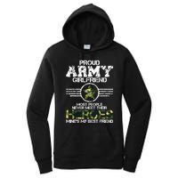 Military Appreciation Day Proud Army Girlfriend Gift T Women's Pullover Hoodie