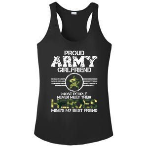 Military Appreciation Day Proud Army Girlfriend Gift T Ladies PosiCharge Competitor Racerback Tank