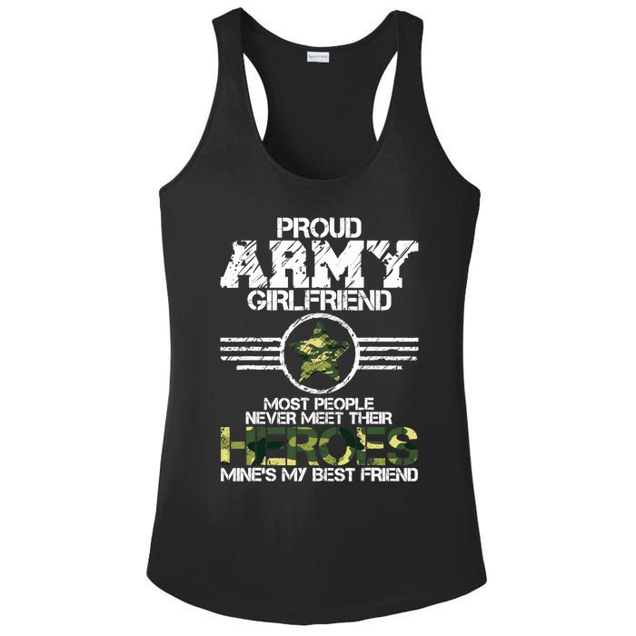 Military Appreciation Day Proud Army Girlfriend Gift T Ladies PosiCharge Competitor Racerback Tank